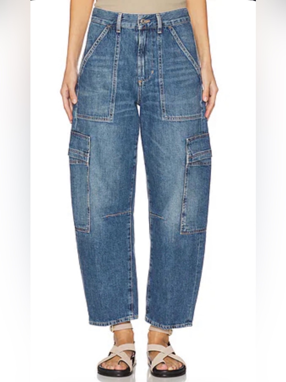 Citizens of Humanity Marcelle Low Slung Easy Cargo In Elysian Size 28